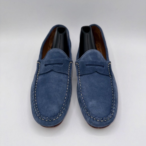Allen Edmonds Super Sport Penny Loafer Men\'s Size 8 Denim Blue Suede main image 5